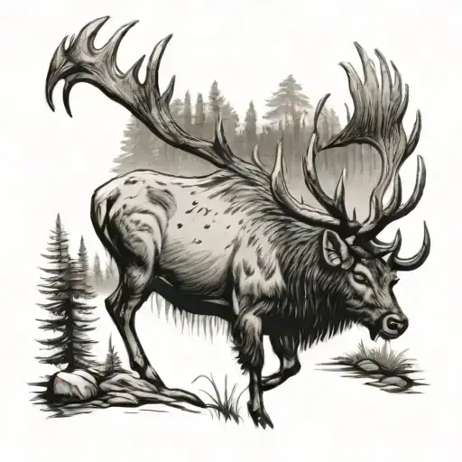 Elk And Deer And Fly Fishing