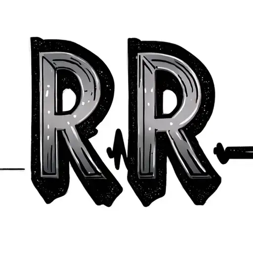 Heartbeat Line With The Letters R A R