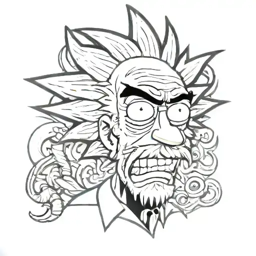 Rick Sanchez Cartoon