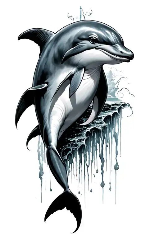 Dolphin Protecting The Soul Traveling Through Underworld