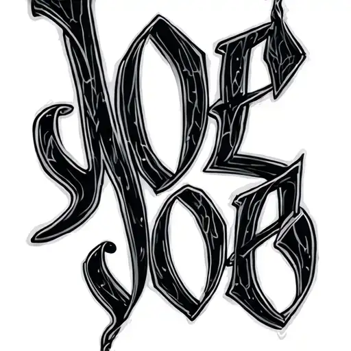 The Name Joe Written In A Sexy Way