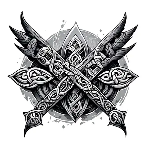 Norse Celtic Half Sleeves For Men