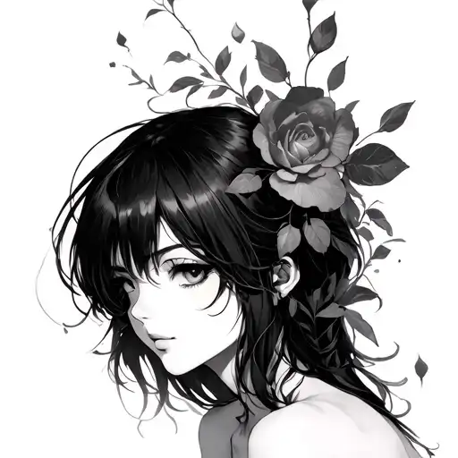 Topless Anime