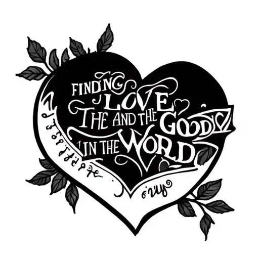 Tattoo About Finding Love And The Good In The World