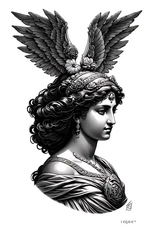 Dark Realism Greek Goddess