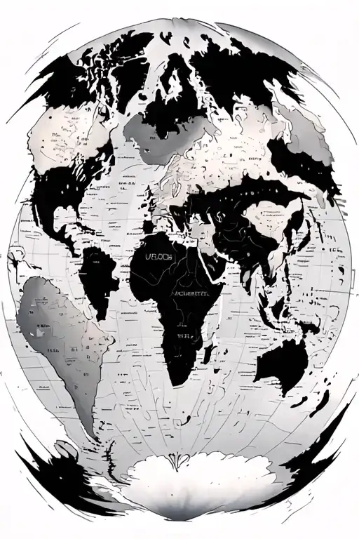 Uncharted Video Game World Map