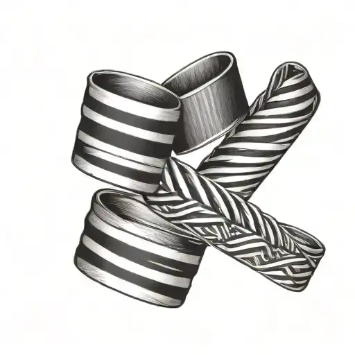 3 Sons And 1 Grandson Arm Bands Alternating With Lines