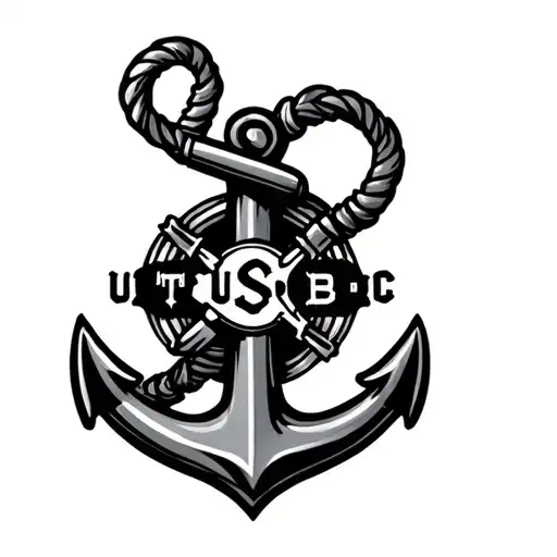 Anchor With Uscg Written