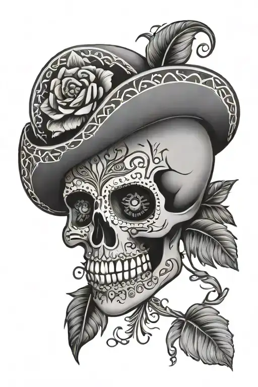 Lonely Mexican Skull