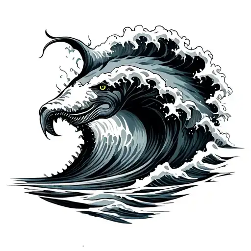 Ancor And Waves Crashing