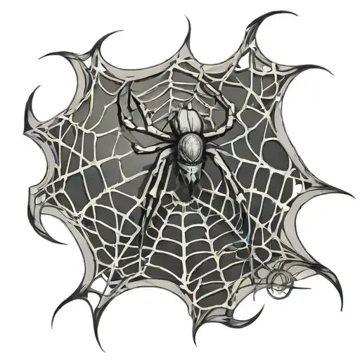 Spider Weaving A Web