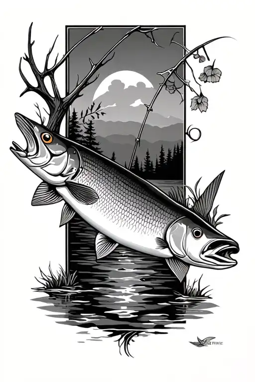 Hunting Fishing Nature Inspired