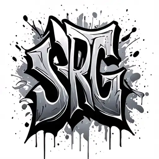 Srg Letters In Graffiti Style