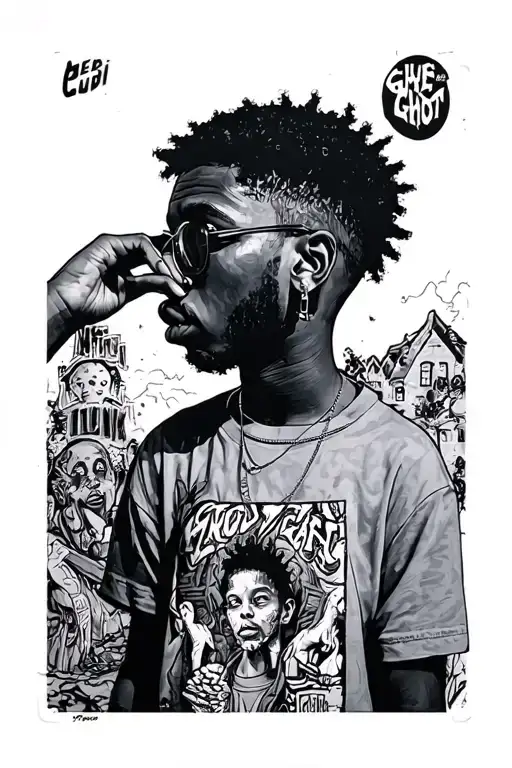 Kids See Ghost Kid Cudi Album Cover