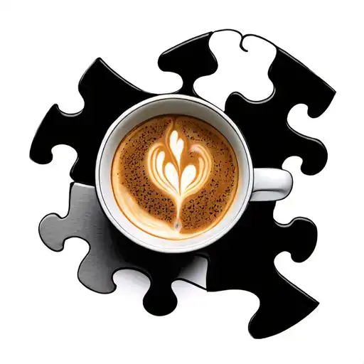 Fags Coffee Puzzle Pieces Forming