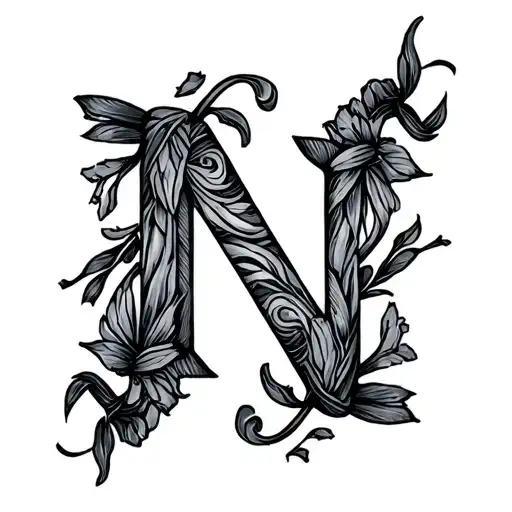 Cursive N
