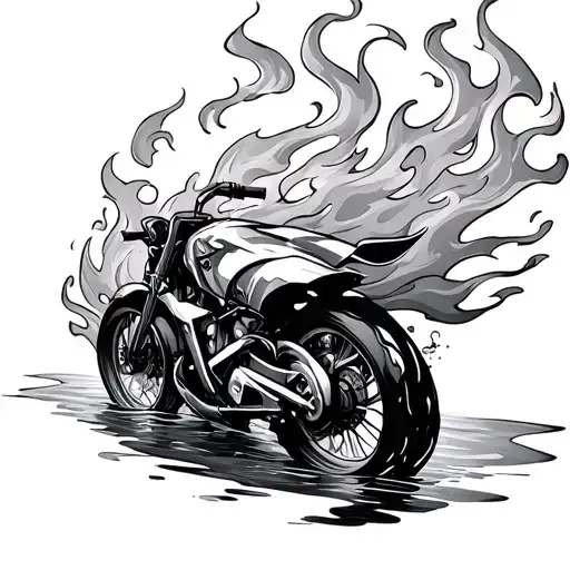 Fire In The Form Of Water Bike Nature Nin Yan