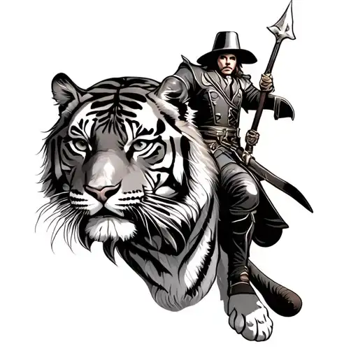 Musketeer On A Tiger
