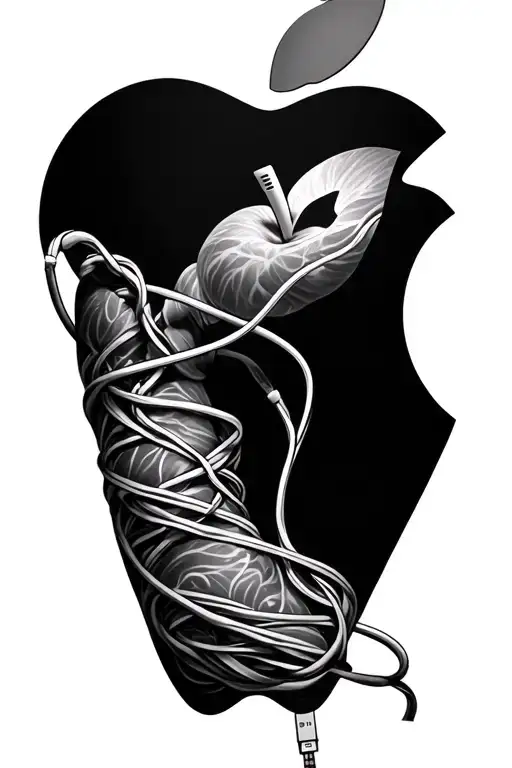 Apple 2 Computer With Wires Wrapping Down The Arm