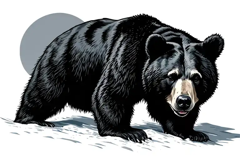 Black Bear Surrounded