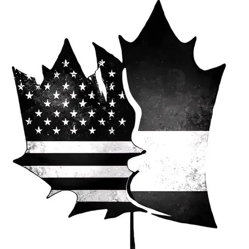 Canadian American And Icelandic Flag Morphing