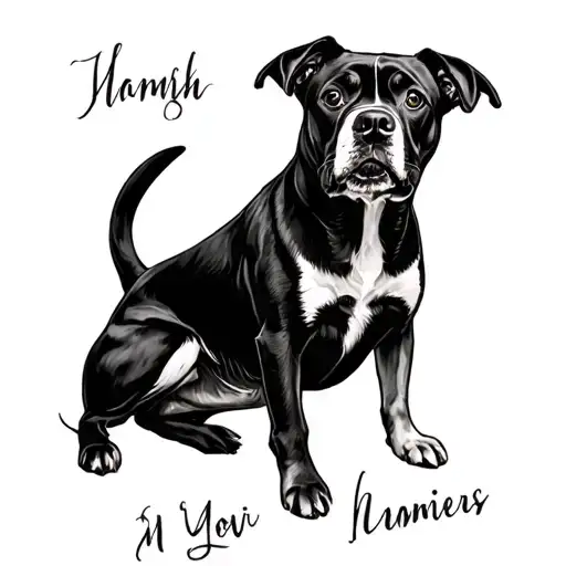 Draw A Tattoo Including My Dogs Names Written
