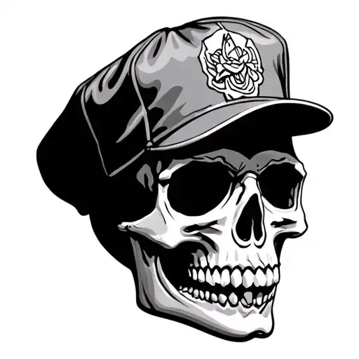 Skull With A Cap