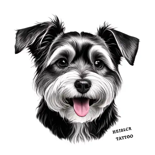 Draw A Tattoo Including My Dogs Names Written Without A Dog On The Picture But Smth Memorable