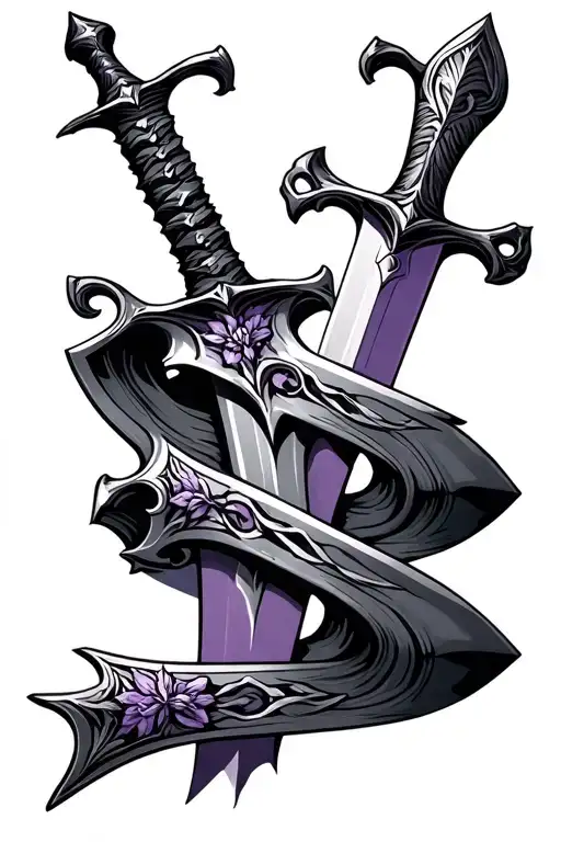 Witcher Swords With Lilac