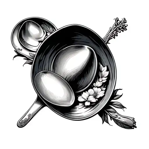 Silver Spoon In Black