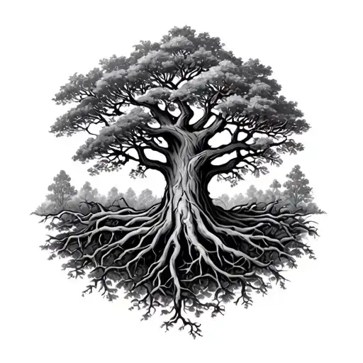 The Roots Of Life Growing