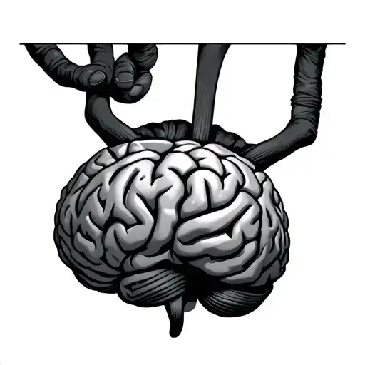 Brain Hanging Upside Down
