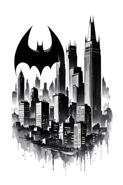 Batman City Skyline