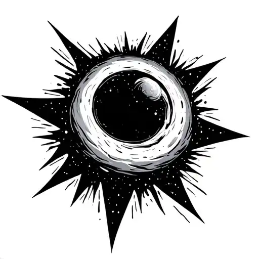 Filler Space Black Hole Eating Star