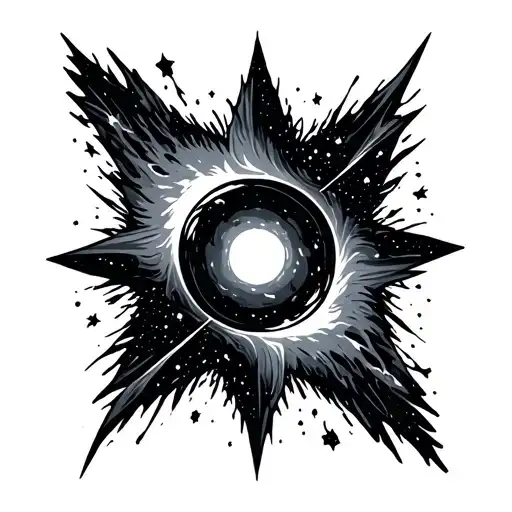 Filler Space Black Hole Eating Star