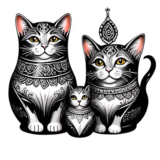 Russian Nesting Doll But As Cats
