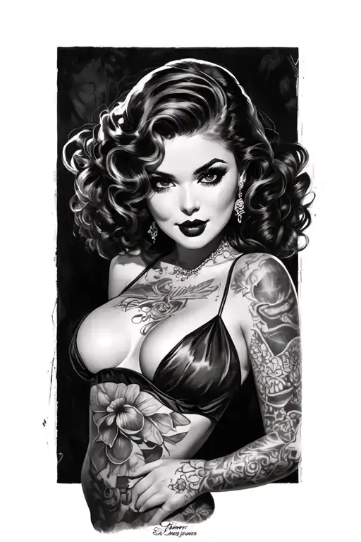 Pinup Girl With