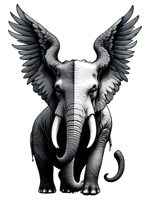Elephant Half Devil Half Angel