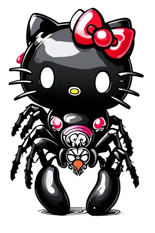 Freaky Hello Kitty Spider