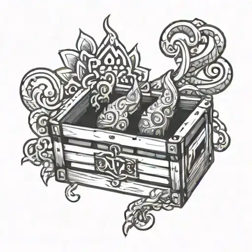 Crate Tatoo For Mrityunjaya Mantra With Unique Design On The Hand