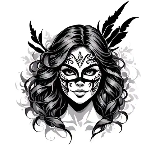 Strength Courage Lady Mask
