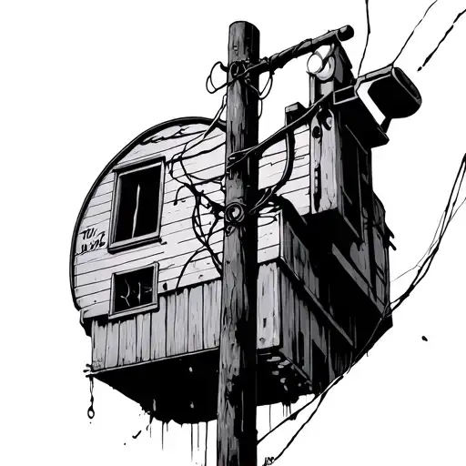 Serial Experiments Lain Telephone Pole