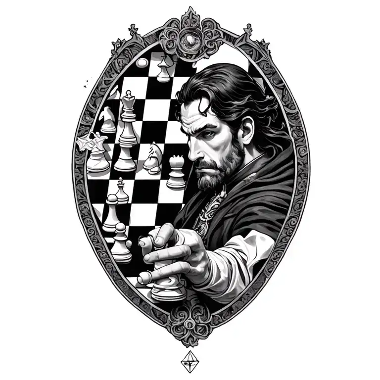 Dr Strange Over A Chess Board