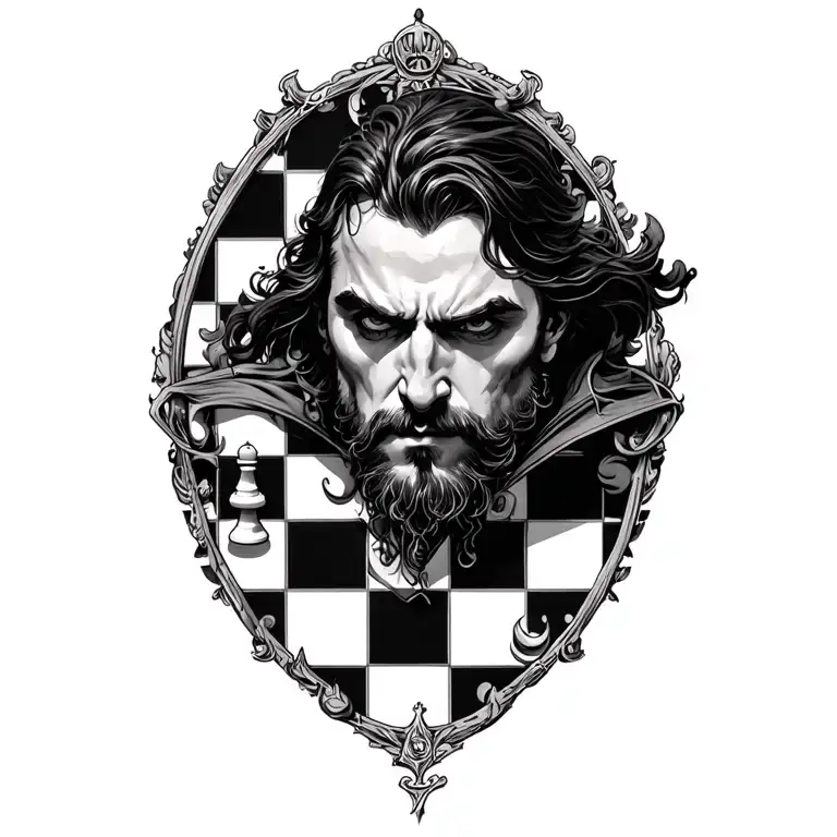 Dr Strange Over A Chess Board