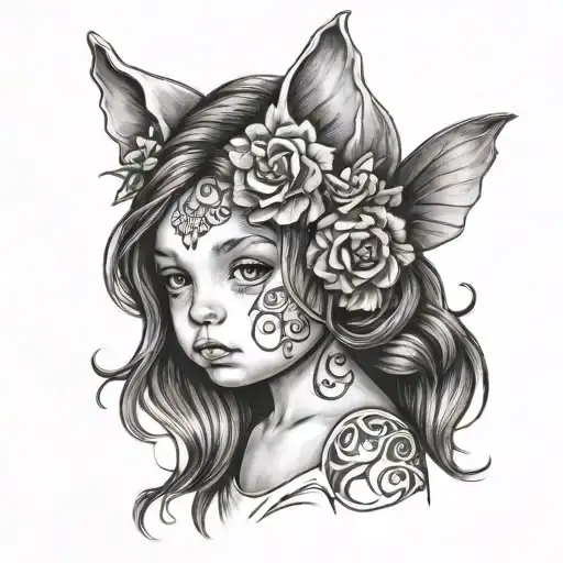 Child Tattoo For A Girl Named Story