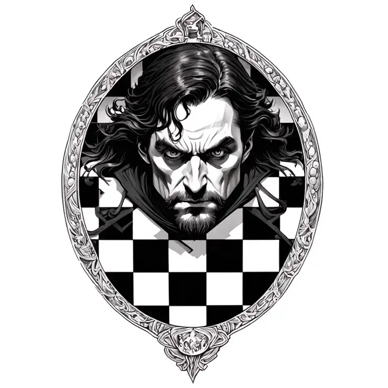 Dr Strange Over A Chess Board