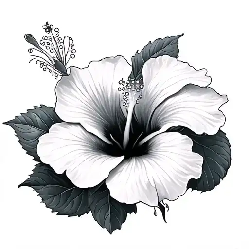 Detailed Hibiscus Flower