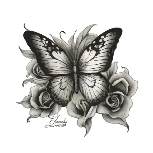 Butterfly And Name