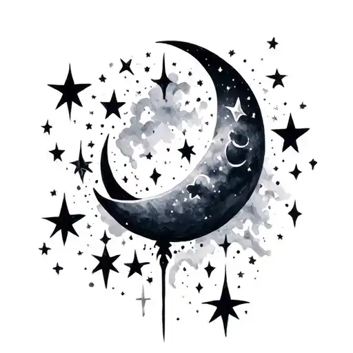 Stars And Moon