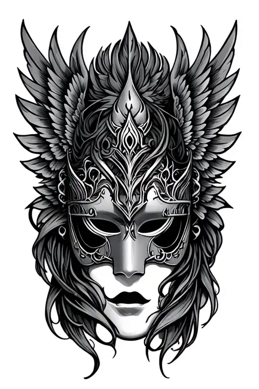 Mask With Angle Wings